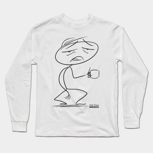 Coffee Dependent Stick Long Sleeve T-Shirt